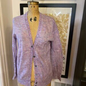 J. Crew Purple Cardigan Sweater